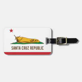 Étiquette À Bagage Drapeau de lingot de banane de République de Santa