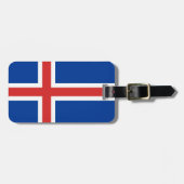 Étiquette À Bagage Drapeau de l'Islande (Devant horizontal)