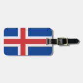 Étiquette À Bagage Drapeau de l'Islande (Devant horizontal)