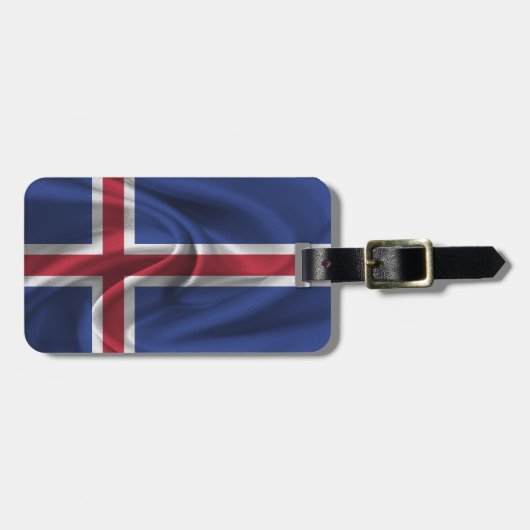 Étiquette À Bagage Drapeau De L'Islande (Devant horizontal)