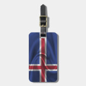Étiquette À Bagage Drapeau De L'Islande (Devant Vertical)