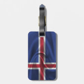 Étiquette À Bagage Drapeau De L'Islande (Dos Vertical)