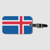 Étiquette À Bagage Drapeau de l'Islande (Devant Horizontal)