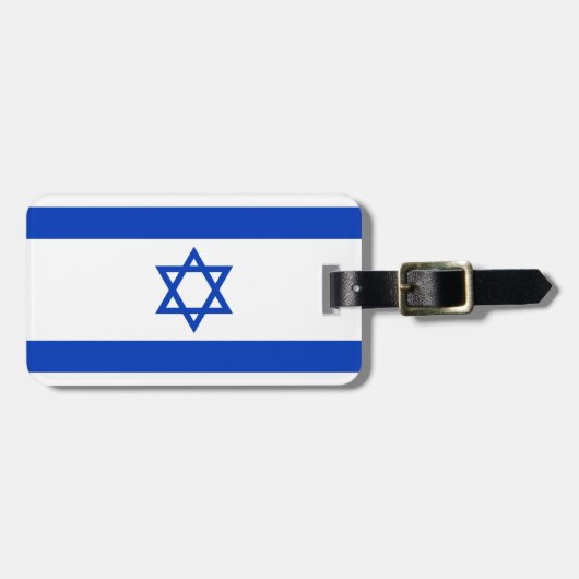 Étiquette À Bagage Drapeau de l'Israël (Devant horizontal)