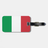 Étiquette À Bagage Drapeau de l'Italie (Dos horizontal)
