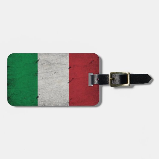 Étiquette À Bagage drapeau de l'Italie  (Devant horizontal)