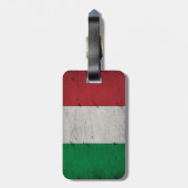 Étiquette À Bagage drapeau de l'Italie  (Dos Vertical)