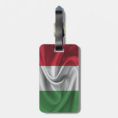 Étiquette À Bagage Drapeau De L'Italie (Dos Vertical)