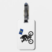 Étiquette À Bagage Drapeau de l'Oregon de Bigfoot Cyclon (Dos Vertical)