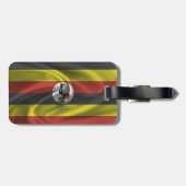 Étiquette À Bagage Drapeau De L'Ouganda (Dos horizontal)