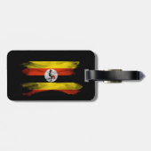 Étiquette À Bagage Drapeau de l'Ouganda bracelet, drapeau national (Dos horizontal)