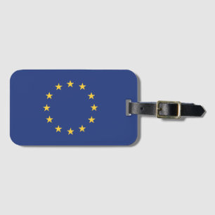 Étiquette À Bagage Drapeau de l'Union européenne