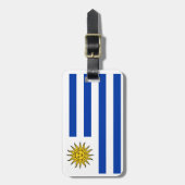 Étiquette À Bagage Drapeau de l'Uruguay (Devant Vertical)