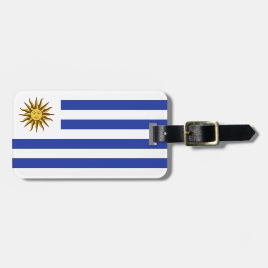 Étiquette À Bagage drapeau de l'Uruguay (Devant horizontal)