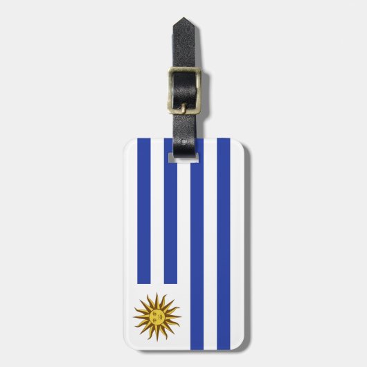 Étiquette À Bagage drapeau de l'Uruguay (Devant Vertical)