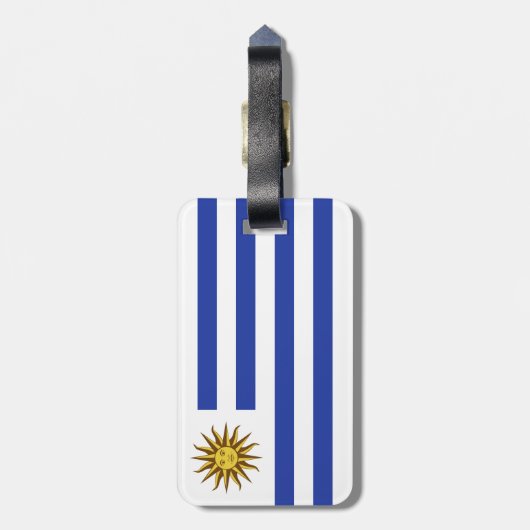Étiquette À Bagage drapeau de l'Uruguay (Dos Vertical)