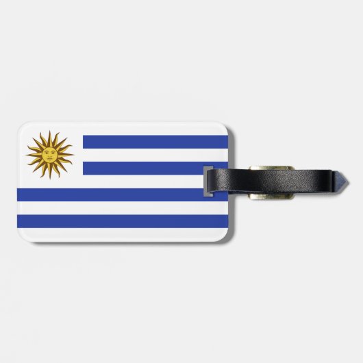 Étiquette À Bagage drapeau de l'Uruguay (Dos horizontal)