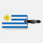 Étiquette À Bagage drapeau de l'Uruguay (Dos horizontal)
