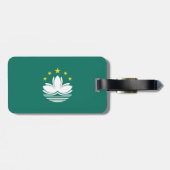 Étiquette À Bagage Drapeau de Macao (Dos horizontal)