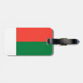 Étiquette À Bagage Drapeau de Madagascar (Dos horizontal)