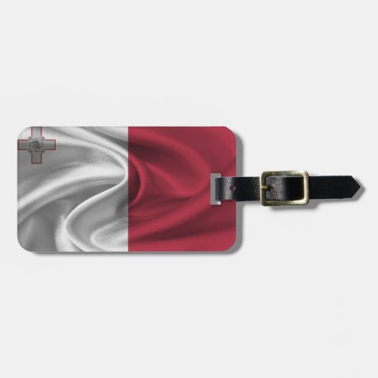 Étiquette À Bagage Drapeau De Malte (Devant horizontal)
