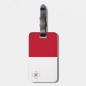 Étiquette À Bagage Drapeau de Malte (Dos Vertical)