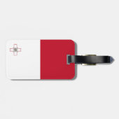 Étiquette À Bagage Drapeau de Malte (Dos horizontal)