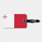 Étiquette À Bagage Drapeau de Malte (Dos horizontal)