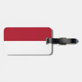 Étiquette À Bagage Drapeau de Monaco (Dos horizontal)