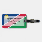 Étiquette À Bagage Drapeau de Namibie Easy ID Personal (Dos horizontal)