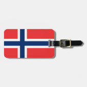 Étiquette À Bagage Drapeau de Norway (Devant horizontal)