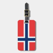 Étiquette À Bagage Drapeau de Norway (Devant Vertical)