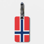 Étiquette À Bagage Drapeau de Norway (Dos Vertical)
