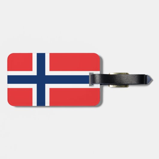 Étiquette À Bagage Drapeau de Norway (Dos horizontal)