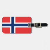 Étiquette À Bagage Drapeau de Norway (Devant horizontal)