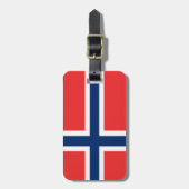 Étiquette À Bagage Drapeau de Norway (Devant Vertical)