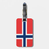 Étiquette À Bagage Drapeau de Norway (Dos Vertical)