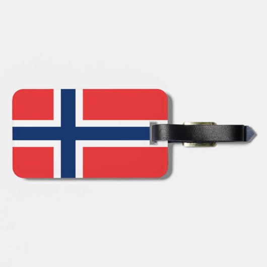 Étiquette À Bagage Drapeau de Norway (Dos horizontal)