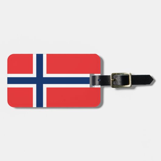 Étiquette À Bagage Drapeau de Norway (Devant horizontal)
