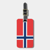 Étiquette À Bagage Drapeau de Norway (Devant Vertical)