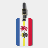 Étiquette À Bagage Drapeau de Pomerania Mecklenburg-Occidental (Devant Vertical)