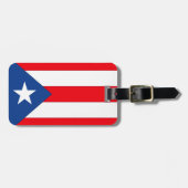 Étiquette À Bagage Drapeau de Porto Rico (Devant horizontal)