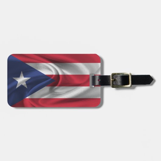 Étiquette À Bagage Drapeau De Porto Rico (Devant horizontal)