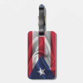 Étiquette À Bagage Drapeau De Porto Rico (Dos Vertical)