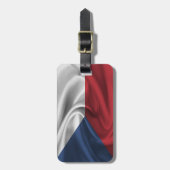 Étiquette À Bagage Drapeau De République Tchèque (Devant Vertical)