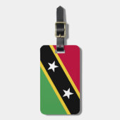 Étiquette À Bagage Drapeau de Saint-Kitts-et-Nevis (Devant Vertical)