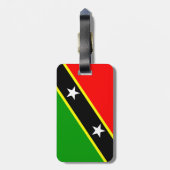 Étiquette À Bagage Drapeau de Saint-Kitts-et-Nevis (Dos Vertical)