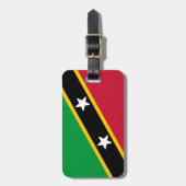 Étiquette À Bagage Drapeau de Saint-Kitts-et-Nevis (Devant Vertical)
