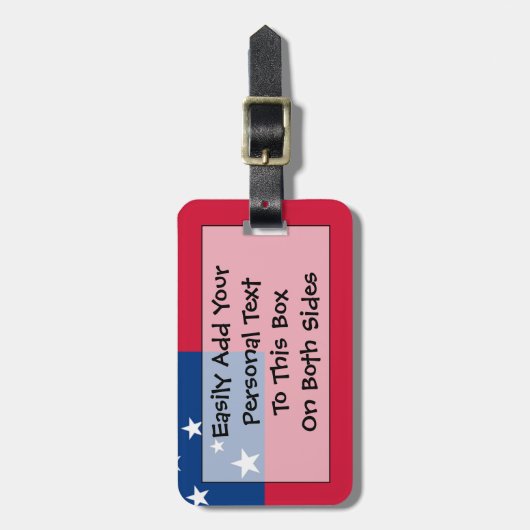 Étiquette À Bagage Drapeau de Samoa Personal Easy ID (Devant Vertical)