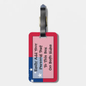 Étiquette À Bagage Drapeau de Samoa Personal Easy ID (Dos Vertical)